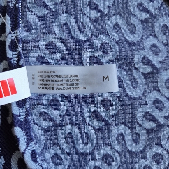 New Solid & Striped The Lana Logo Jacquard Varsity Blue Mini Skirt NWT Medium - Picture 6 of 6